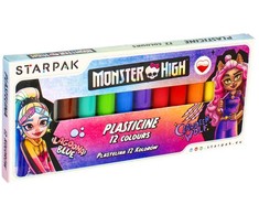 Starpak Monster High plastelinas, 12 spalvų