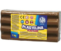 Plastelinas Astra 1kg, rudos spalvos
