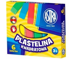 Astra Bertus Plastelina kwadratowa 6 kolorów