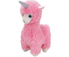 TY Baby rožinė lama su ragu 15 cm, TY36282