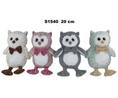 Pelėda pliušinis žaislas 20 cm SUN-DAY S1540