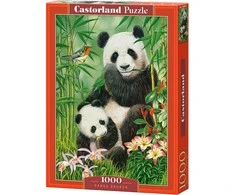 Castorland Dėlionė 1000 vnt. - Pandos priešpiečiai