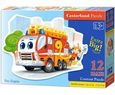 Castorland Dėlionė 12 vnt. - Ugniagesių mašina