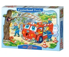 Castorland Dėlionė 20 vnt. - Ugniagesių komanda