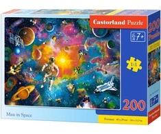 Castorland Dėlionė 200 vnt. - Žmogus kosmose