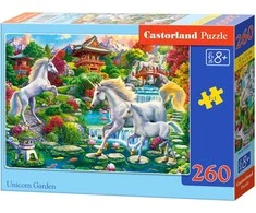 Castorland Dėlionė 260 vnt. - Vienaragių sodas