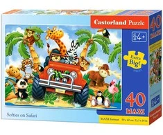 Castorland Dėlionė 40 vnt. - Gyvūnai Safaryje