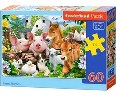 Castorland Dėlionė 60 vnt. - Ūkio gyvūnai