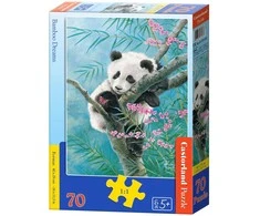Castorland Dėlionė 70 vnt. - Panda ant bambuko