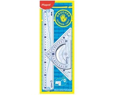 Maped geometrijos rinkinys 30 cm kairiarankiams
