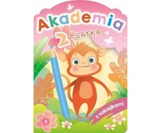 Edukacinė knyga. A4 Akademija 2 metukams STICKERS SKRZAT 076967 SK