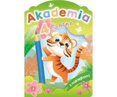Edukacinė knyga. A4 Akademija 4 metų vaikams STICKERS SKRZAT 076981 SK