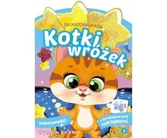 A4 spalvinimo puslapis Blizgučių magija. Pasakų kačiukai. Cinamonek STICKERS SKRZAT 075793
