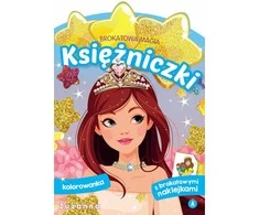 A4 spalvinimo puslapis Blizgučių magija. Princesės. Zuzanna STICKERS SKRZAT 075779