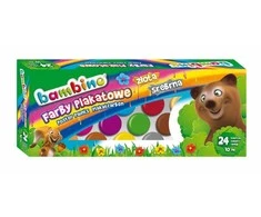 Bambino plakatų dažai 24 spalvos