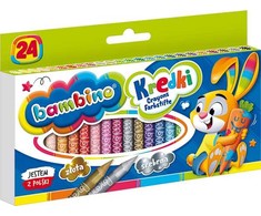 BAMBINO grafinės kreidelės 24 spalvos