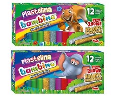 BAMBINO Plastilinas klasikinis 12 spalvų