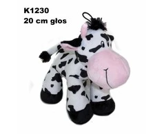 Sun-Day pliušinė karvė su balsu 20 cm stovi