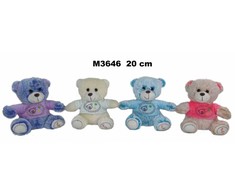 Sekmadienio talismanas Meškiukas 20cm sėdintis megztinyje 161222 SunDay mix