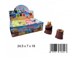 TOYS Išspausta voverė 8x12 cm mišinys MIDEX D42799