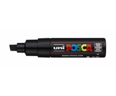 Žymeklis UNI Posca PC-8K, kirstu galu, 8 mm, juodas