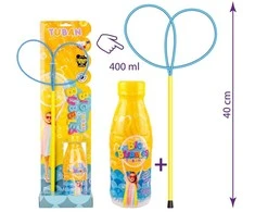 Tuban Muilo burbulų žiedas "Drugelis Pro" + Muilo burbulų skystis 400 ml