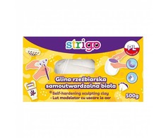 Savimontuojanti modelino masė balta Strigo, 500g