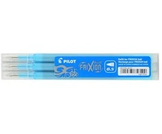 Pilot Pen WPC Kasetė do Pióra kulkowego Clicker 0.5 šviesiai mėlyna FRIXION R5-LB-S3-E Pultas