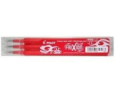 Pilot Pen Pilot papildymo rinkinys 3x Frixion Raudona (BLS-FR7-R-S3) (BLSFR7RS3)