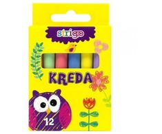 Kreida be dulkių 12 spalvų Strigo