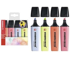 Stabilo Highlighter Boss Pastelinis dėklas 4 spalvų STABILO