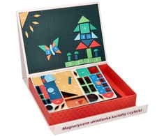 Adam Toys Magnetinė edukacinė dėlionė su formomis ir skaičiais, vaikams nuo 3 metų, sulankstoma dėžutė
