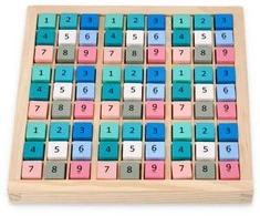 Adam Toys Spalvinga loginė Sudoku dėlionė vaikams nuo 6 metų, lavina mąstymą ir matematiką, daugiaspalvė