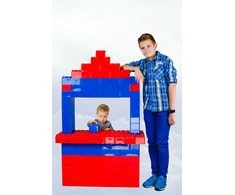 Konstruktorius Bj Plastik Mega Giants Brics + Wheels 141 el.