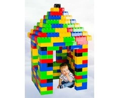 Konstruktorius Bj Plastik Mega Giants Brics + Wheels 141 el.