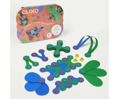 "Clixo" magnetinės kaladėlės - "Crew Pack" - žalios ir mėlynos spalvos - 30 el.