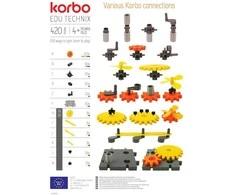 Konstruktorius Korbo EDU Technix 420 el.