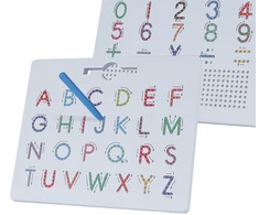 Dvipusė magnetinė mokomoji lentelė MagPad rašymui ir skaičiams, vaikams nuo 3 metų