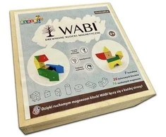 WABI medinės magnetinės kaladėlės 20 vnt.