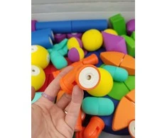 Magnetinių putų konstruktorius MagFlexi 100 detalių, vaikams nuo 3 metų, spalvotas