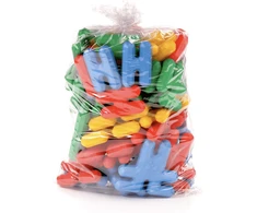 Bj Plastik Dideli erdviniai domino konstruktoriaus kaladėlės, 24 detalės, vaikams nuo 3 metų
