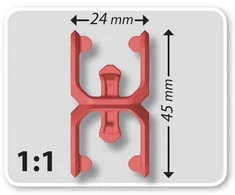 Popular Playthings Konstruktorių rinkinys Klix Cubes su krumpliais, 150 detalių, vaikams nuo 5 metų, kūrybiškumui skatinti, geltona mėlyna raudona