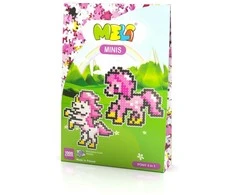 Konstruktorių rinkinys Meli Minis Pony 3in1 su 1000 dalių, vaikams nuo 3 metų, pastelinė