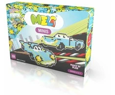 Kūrybinis Meli Minis Speed konstruktorius 500 detalių vaikams nuo 4 metų, žalia-mėlyna