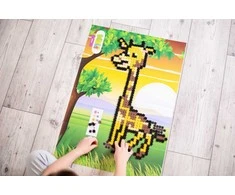 Meli Minis Wild 2in1 kūrybinis kaladėlių rinkinys su 500 elementų, vaikams nuo 3 metų, egzotiškų gyvūnų, spalvotas