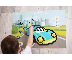 Kūrybinis Meli Minis Speed konstruktorius 500 detalių vaikams nuo 4 metų, žalia-mėlyna