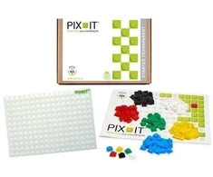 Pix It Kūrybinė edukacinė silikoninė dėlionė vaikams nuo 4 metų, 180 dalių, skatina loginį mąstymą, spalvota