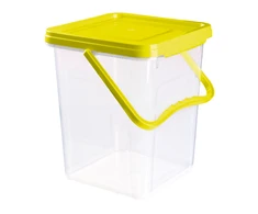 Plafor Ergonomiškas 9,1 l talpos žaislų dėžė vaikams nuo 3 metų, su permatomomis sienelėmis, žalia