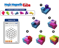 X Bida Magnetinis konstruktorius Magic Magnetic Cubes 28 el.