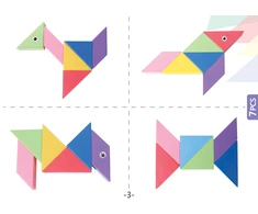 X Bida Magnetinis konstruktorius Magic Tangram 60 el.